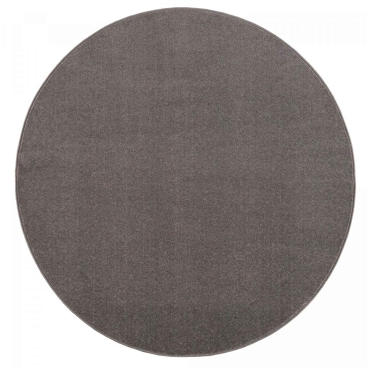 tapis rond salle de jeux Ø150cm tissé jaune rond motif uni NOSSA - vue 4
