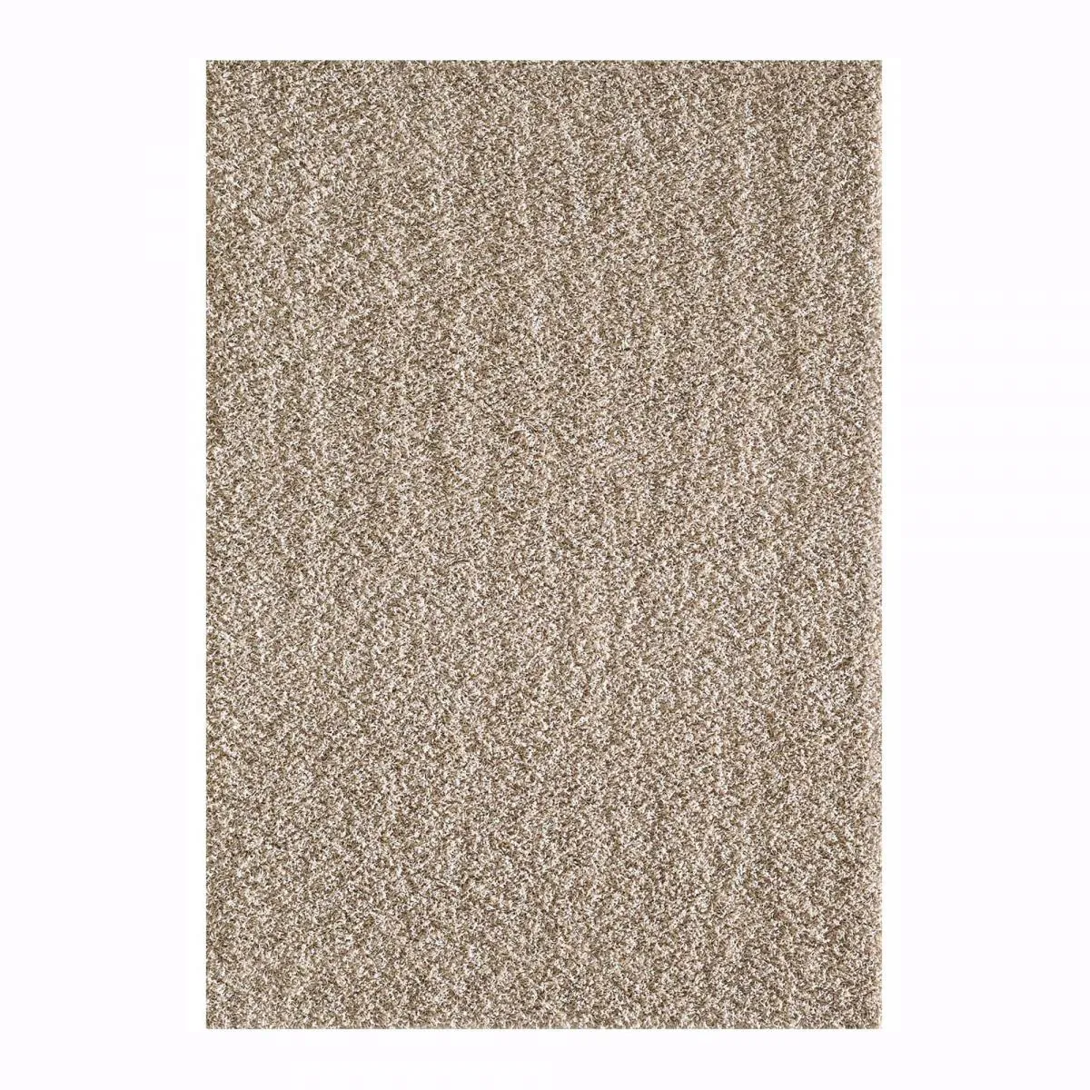 Tapis longs poils shaggy 120x170 rectangle tissé motif uni SIMPLE