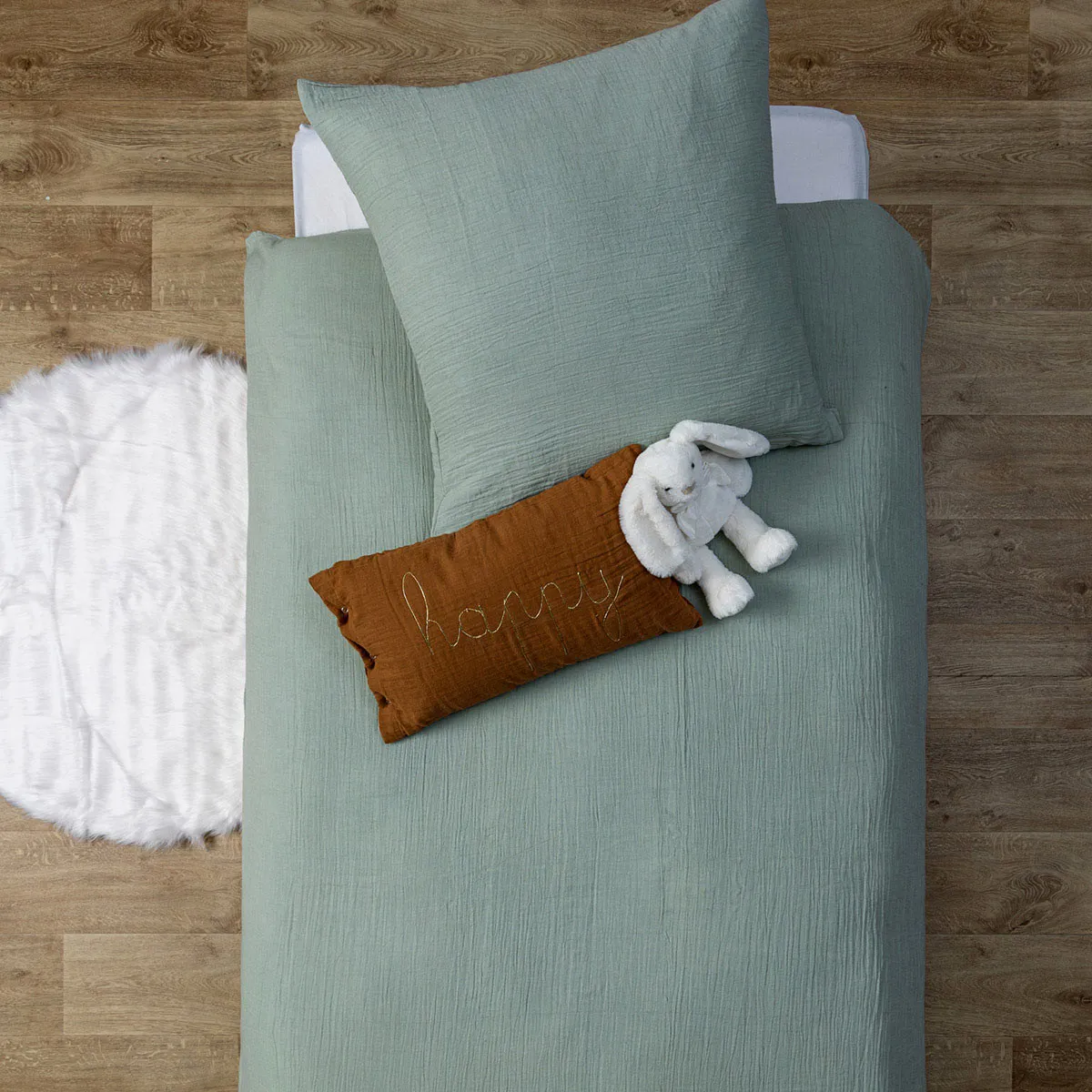 Atmosphera Vert Parure De Lit 2 Pièces Lili 140X200cm