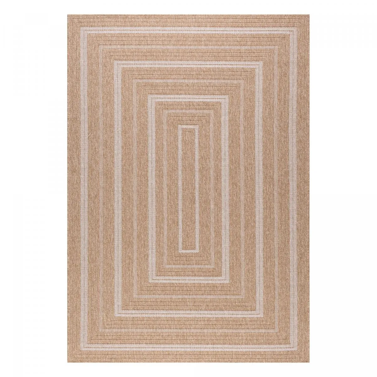 Tapis extérieur 120x170 tissé kilim et JUTE ART 5
