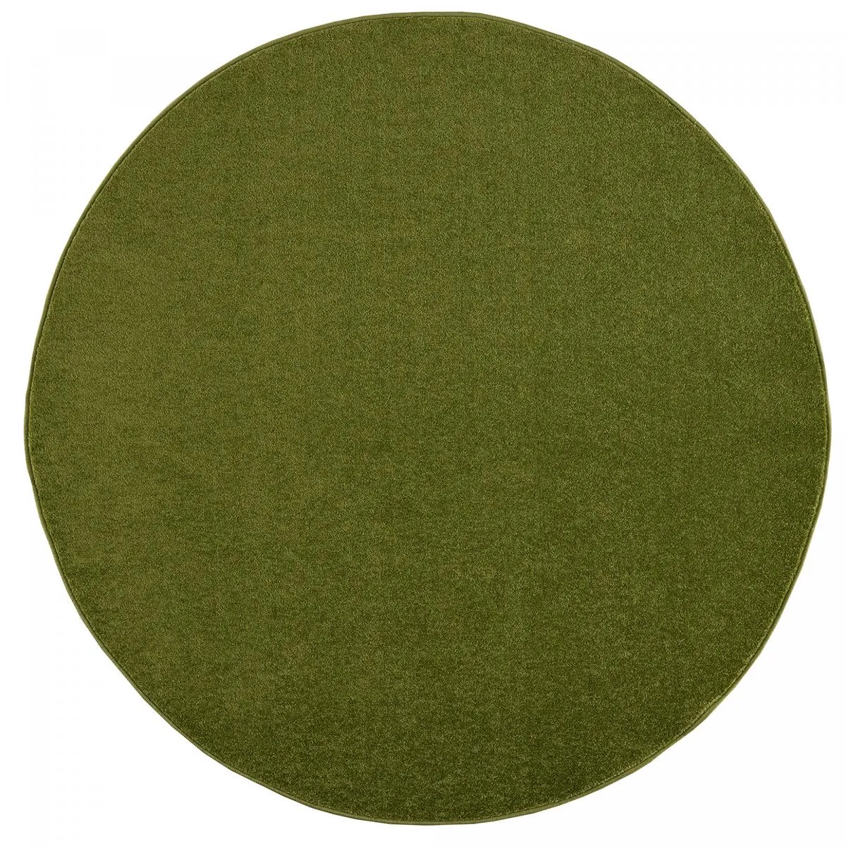 tapis rond salle de jeux Ø150cm tissé jaune rond motif uni NOSSA - vue 6