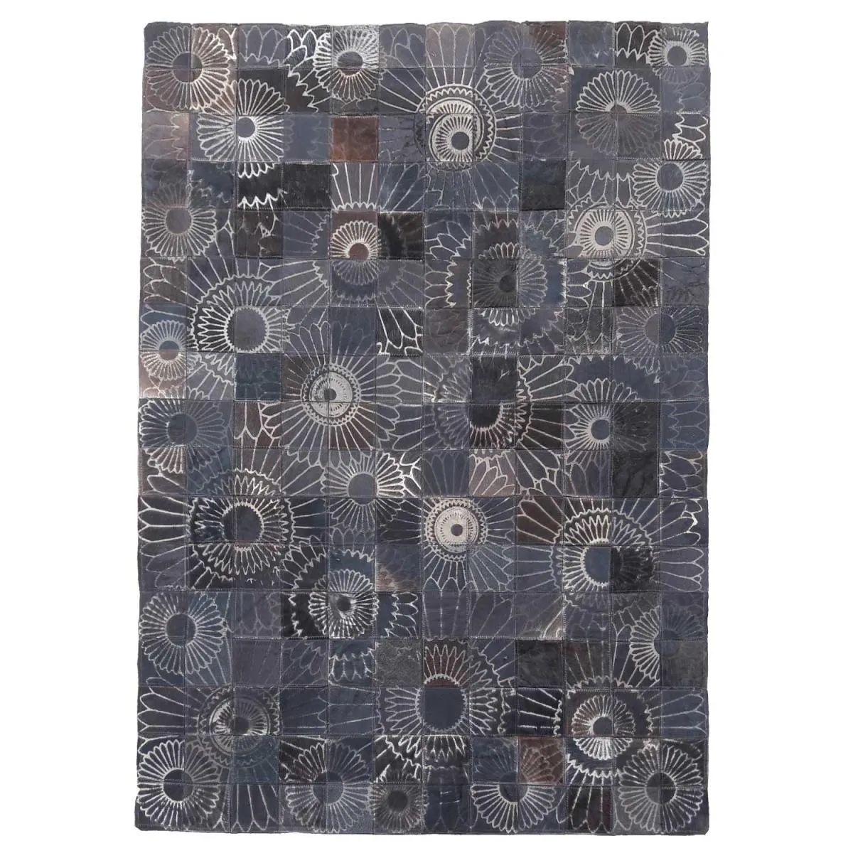 Tapis peau de vache 120x170 kilim fait main - vue 3