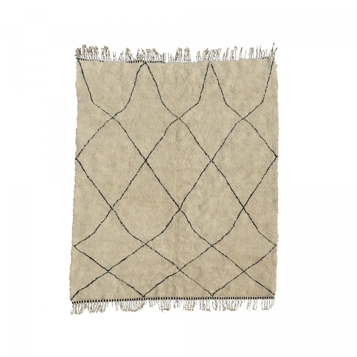 Tapis Berbère Marocain Fait Main - Tapis En Laine Rouge Terracotta à