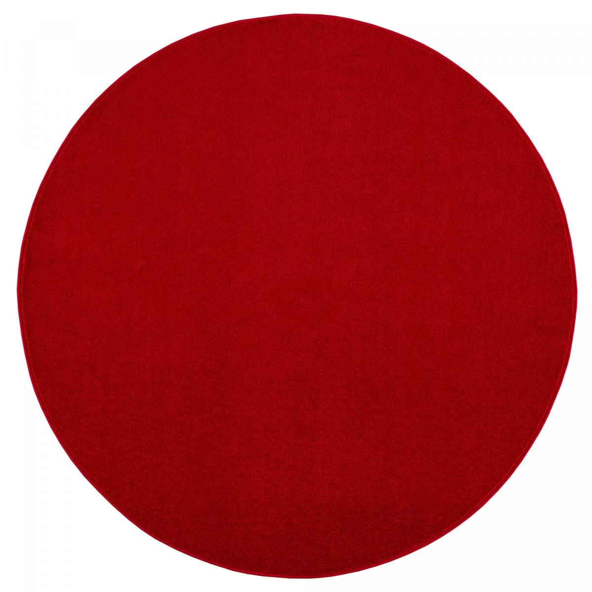 tapis rond salle de jeux Ø150cm tissé jaune rond motif uni NOSSA - vue 7