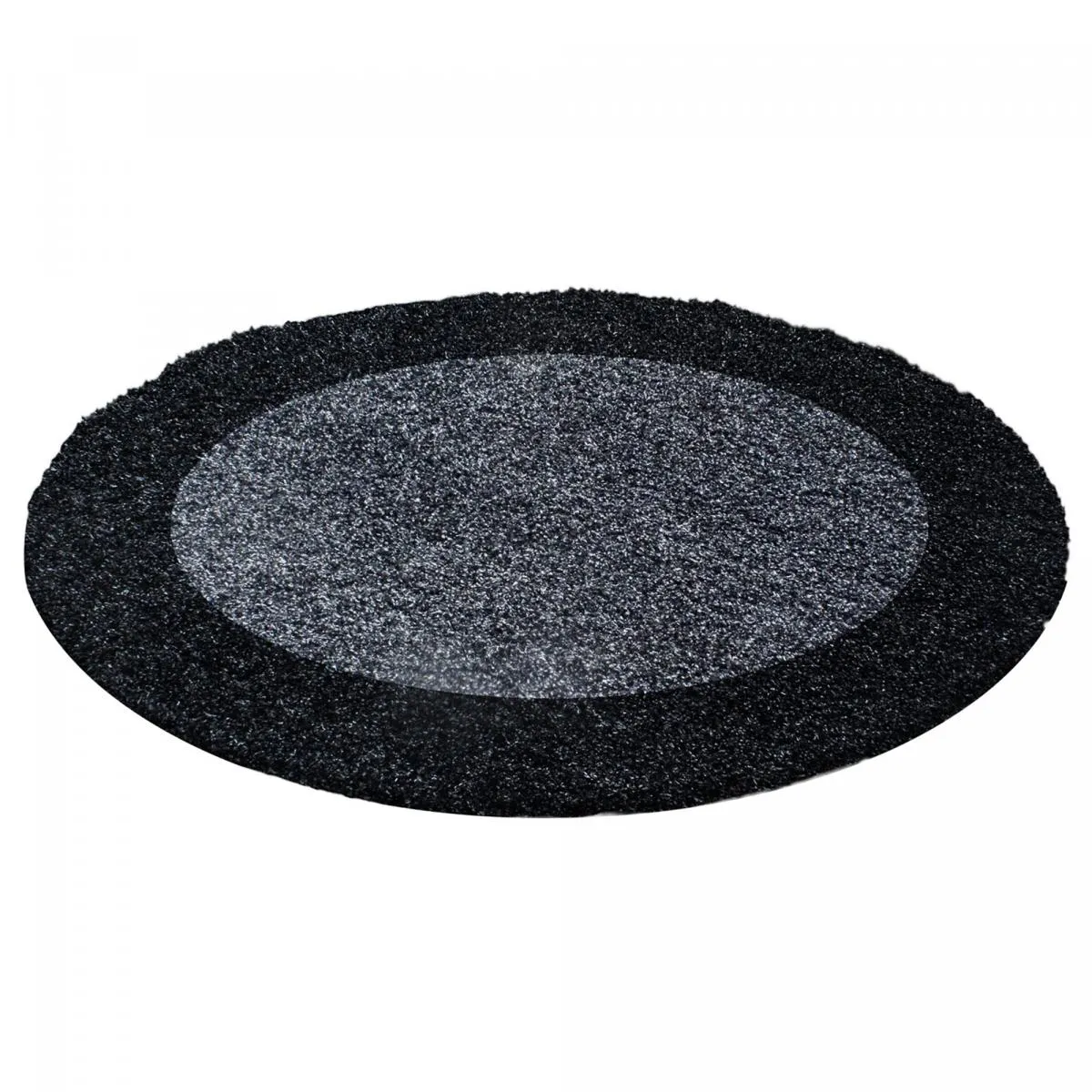 Un amour de tapis Bordure - Ø160 cm - Noir