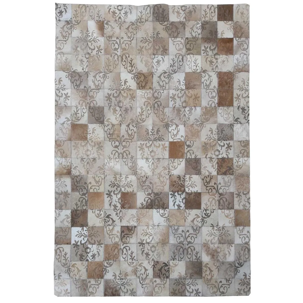 Tapis peau de vache 120x170 kilim fait main