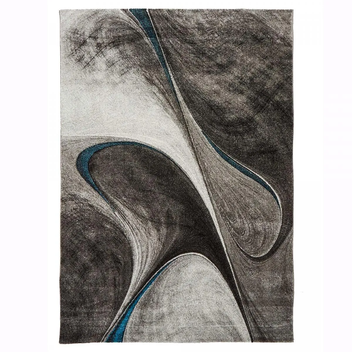 tapis salon 120x170 tissé rectangle motif géométrique LYN8 MADILA - vue 2