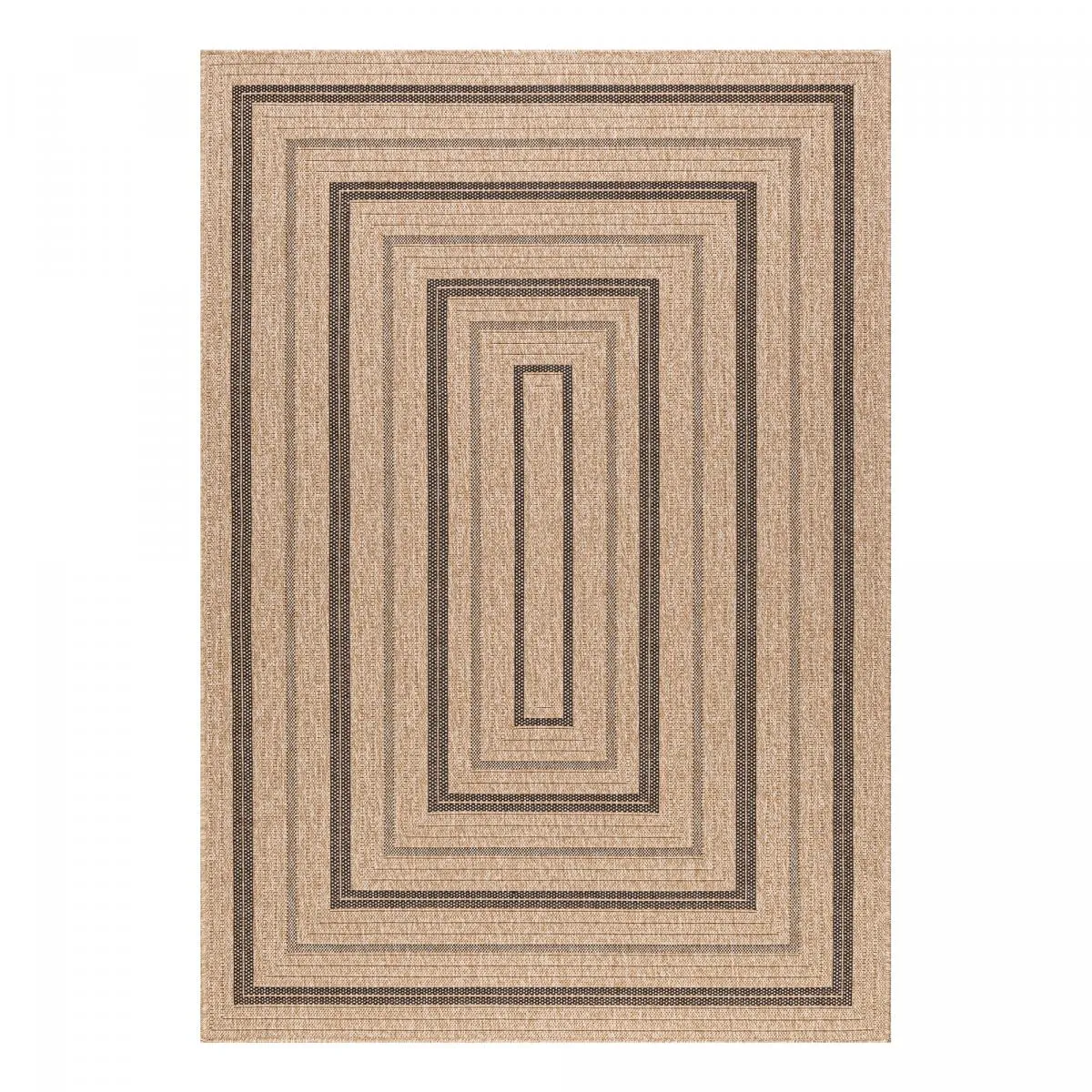 Tapis extérieur 120x170 tissé kilim et JUTE ART 5 - vue 2