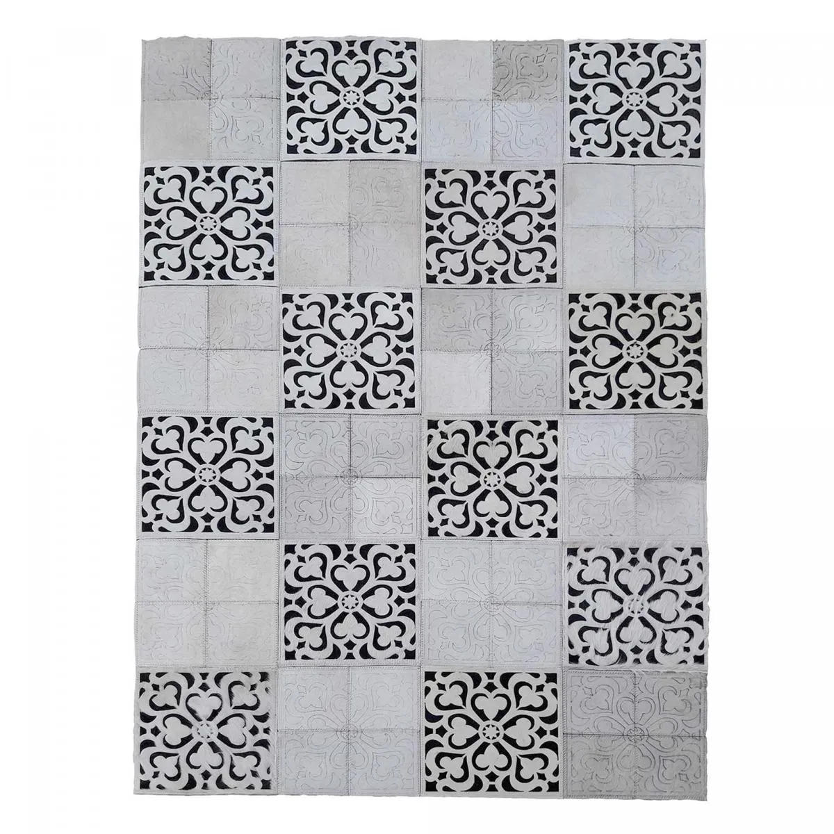 Tapis peau de vache 120x170 kilim fait main - vue 5