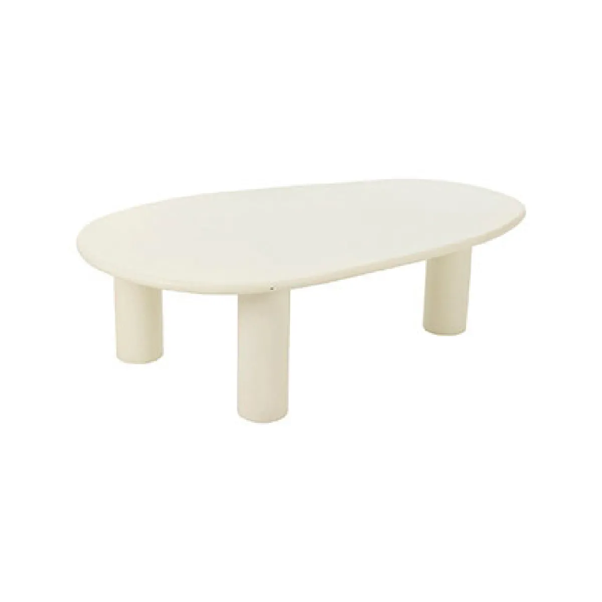 Mes Blanc Table Basse Organique – Cassé