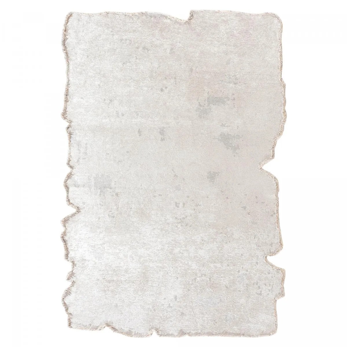 Tapis salon kilim en Coton 200 x 250 cm Forme originale Écru et