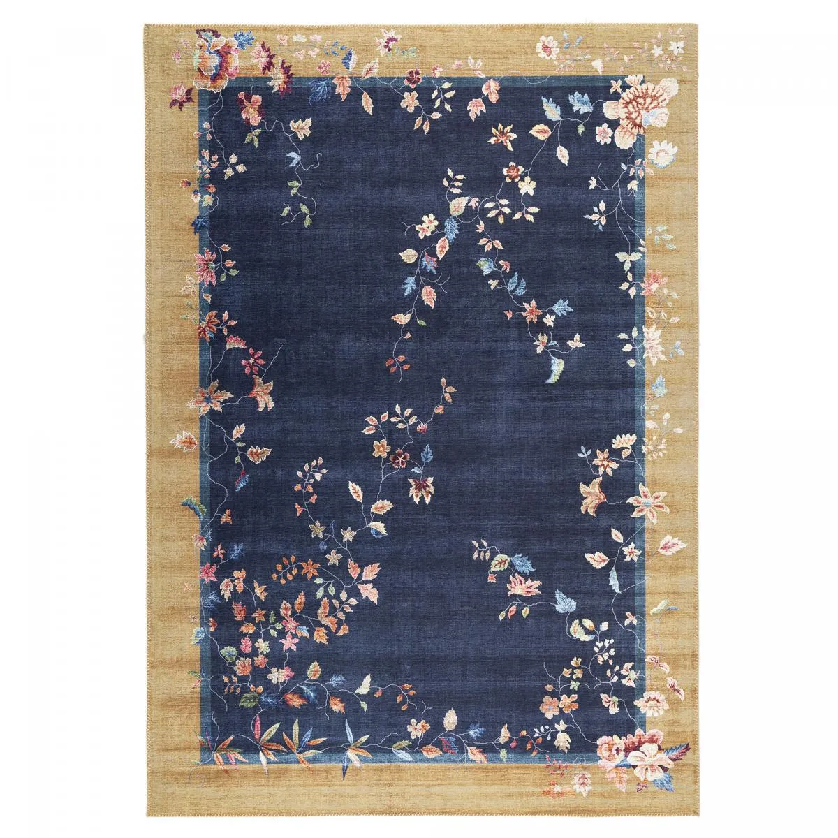 tapis grand salon 200x290 tissé et rectangle motif floral VIVACE 7