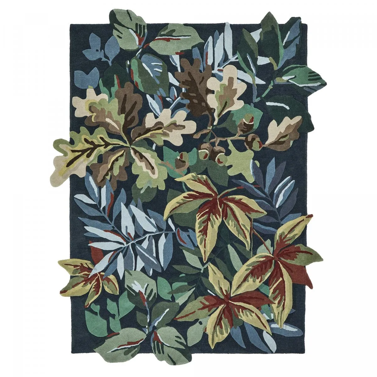 tapis grand salon 250x350 fait main en laine et rectangle motif floral