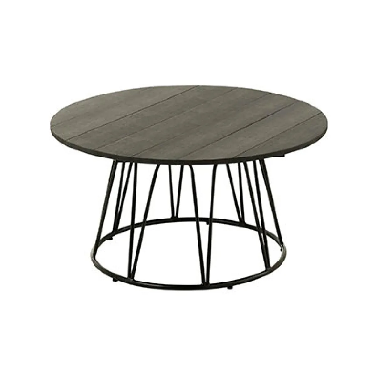 Meilleurs prix pour Mes Table basse ronde bois métal - Noir