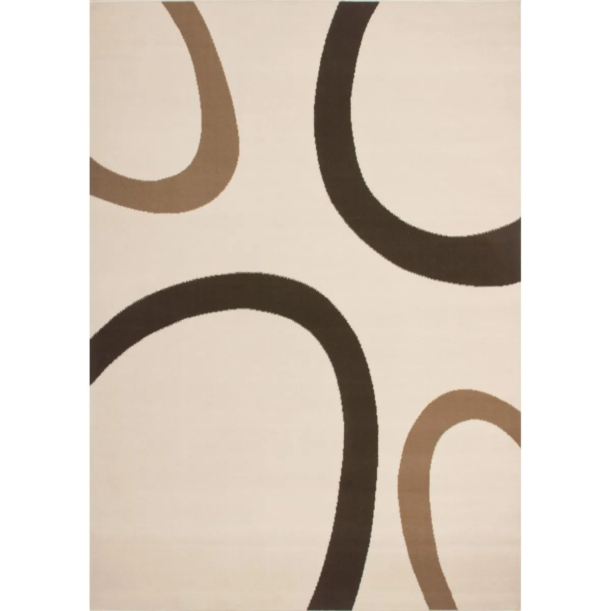 tapis chambre 80x150 tissé rectangle motif rond LYN1 TEMPO