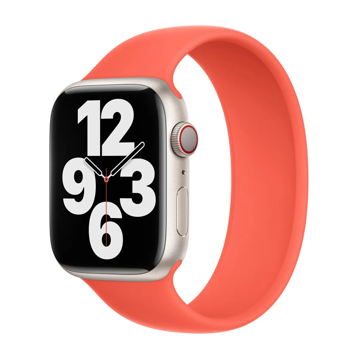 Bracelet Boucle unique en Silicone pour Apple Watch 44454649 mm Taille 8 Nectarine - vue 4