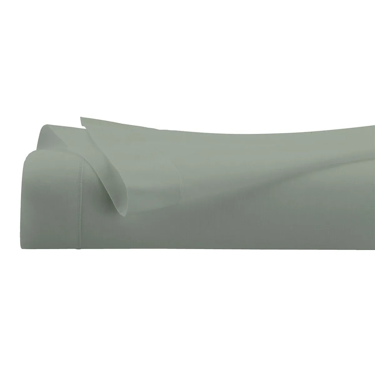 Drap Housse 2 Personnes Percale 180x200cm Vert Tilleul