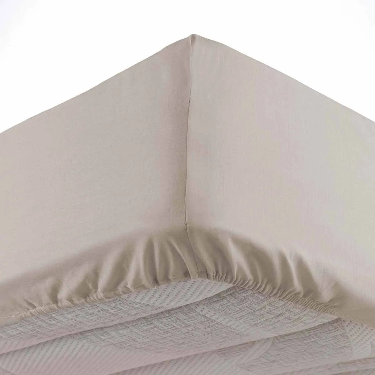 DOUCEUR D INTERIEUR Drap Housse Microfibre Oscar 140x190cm Naturel