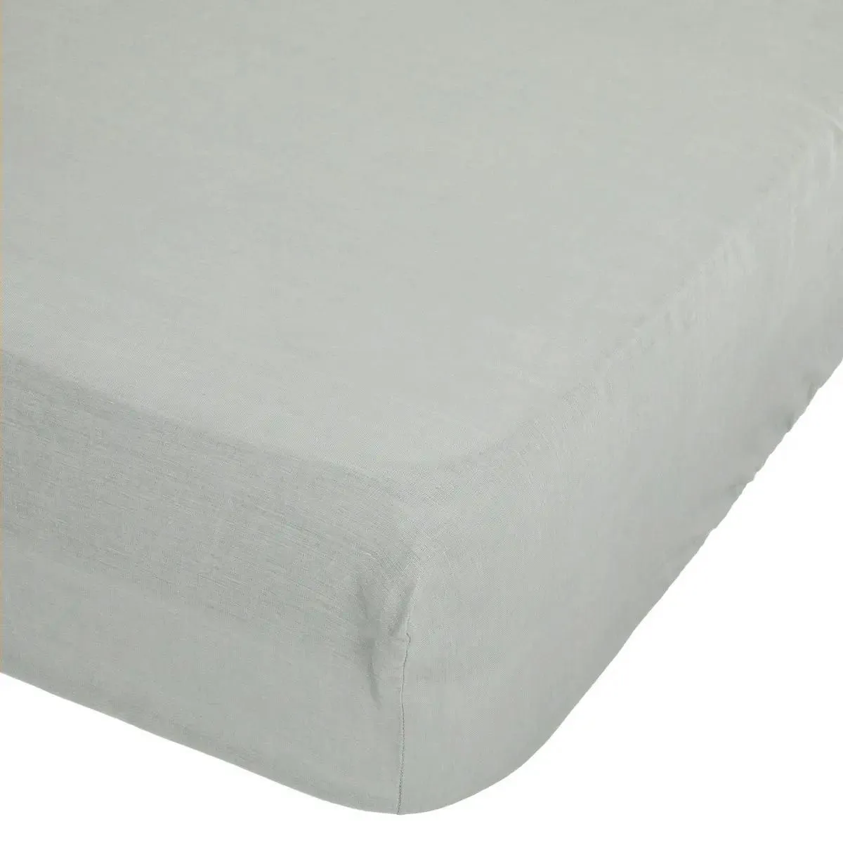 ATMOSPHERA Drap Housse en Lin Adorable 160x200cm Vert C&eacute;ladon