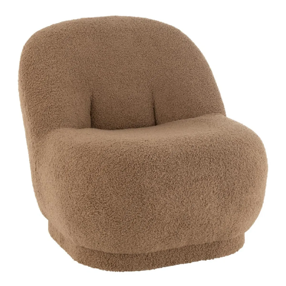 Paris Prix Marron Fauteuil Design Tissu Bouclette