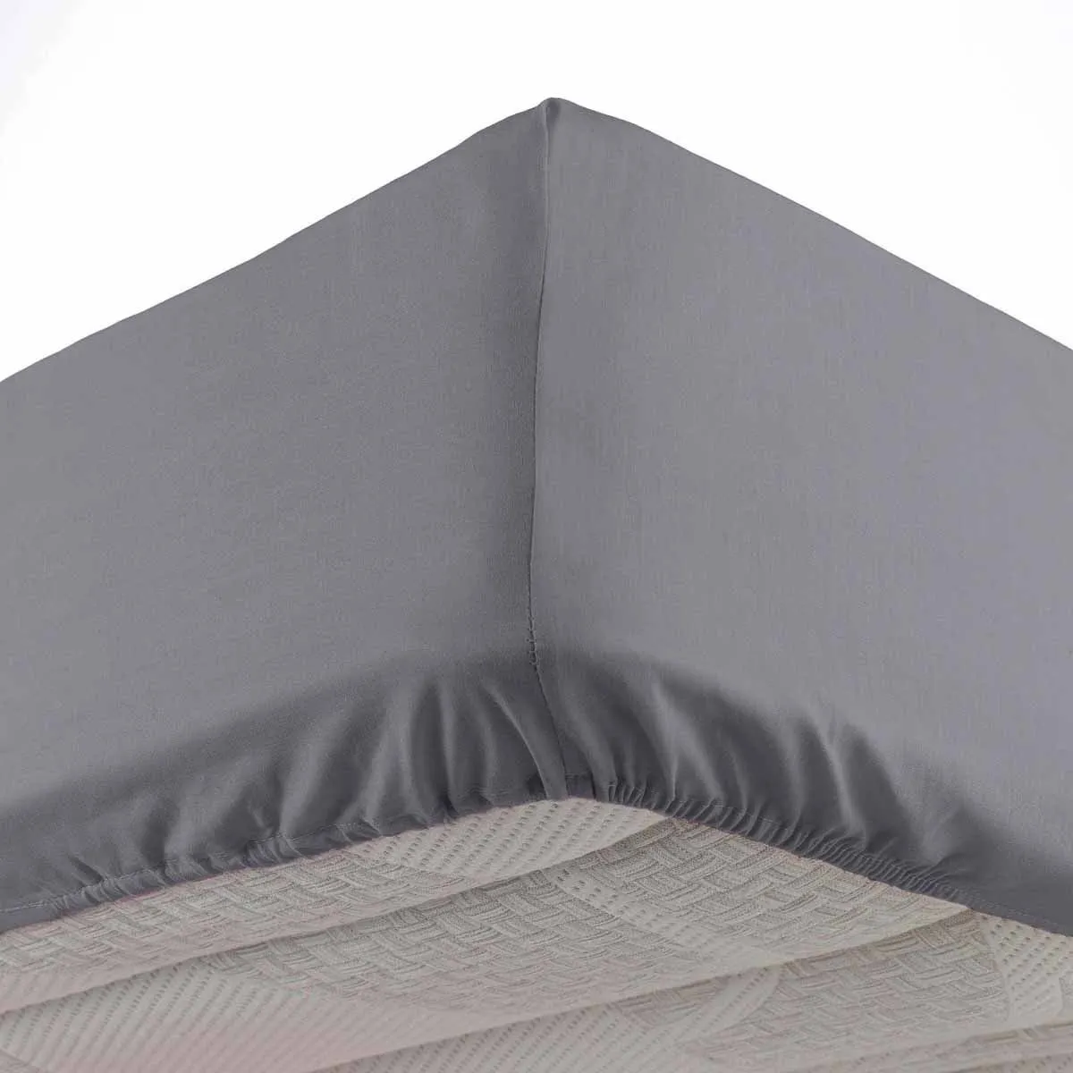 DOUCEUR D INTERIEUR Drap Housse Microfibre Oscar 140x190cm Anthracite