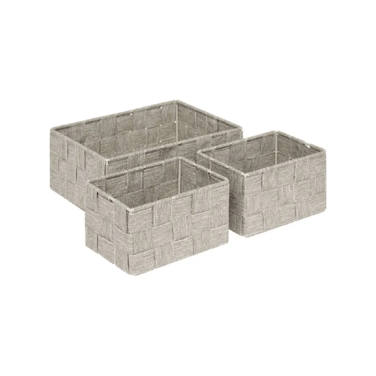 Five Simply Smart Beige Lot De 3 Paniers De Rangement