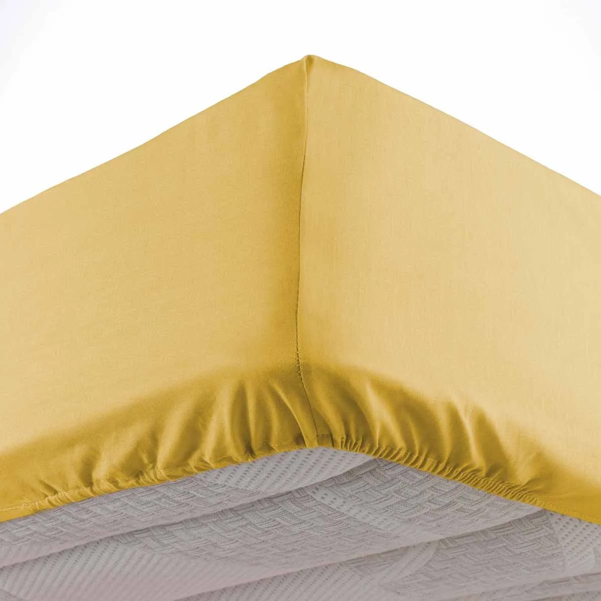 DOUCEUR D INTERIEUR Drap Housse Microfibre Oscar 140x190cm Miel