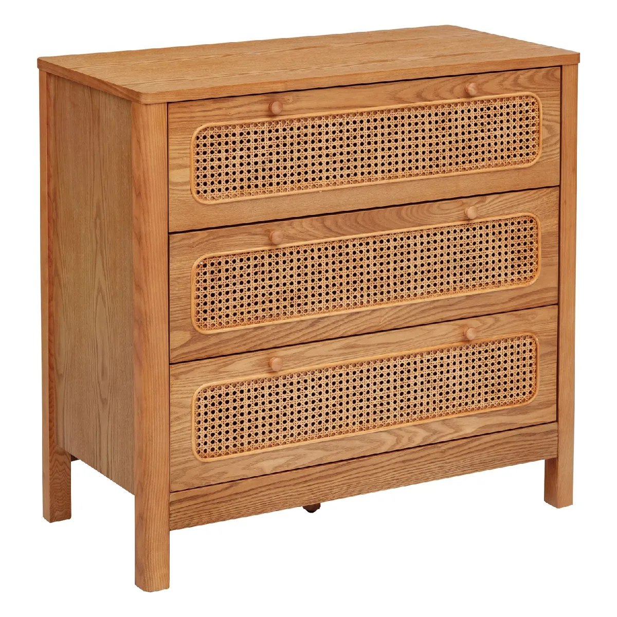 Atmosphera Marron Commode 3 Tiroirs Tiria
