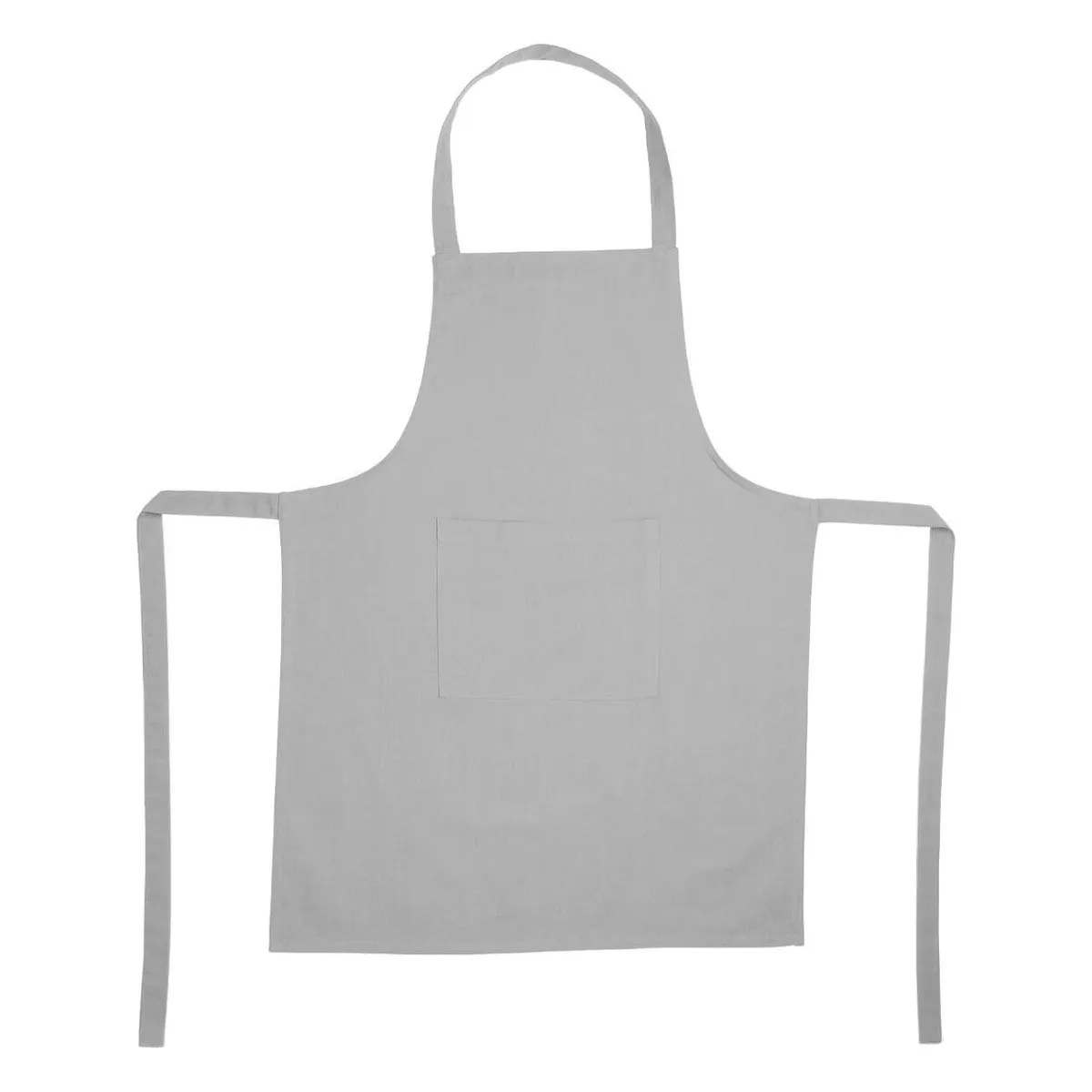 ATMOSPHERA Tablier de Cuisine Coton 80cm Gris Clair