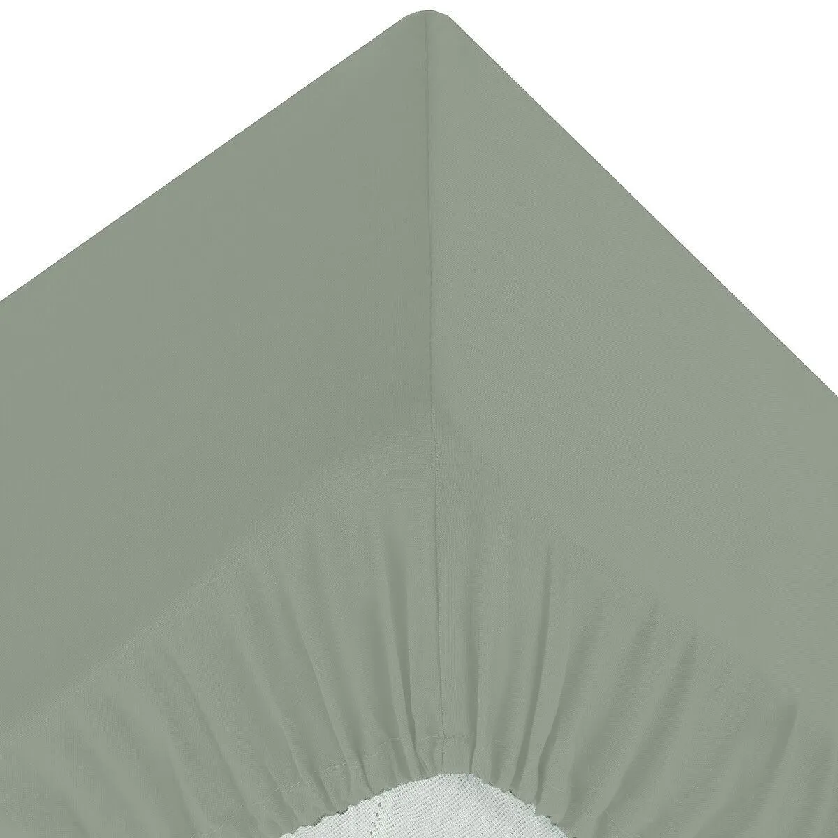 Drap Housse 2 Personnes Percale 160x200cm Vert Tilleul