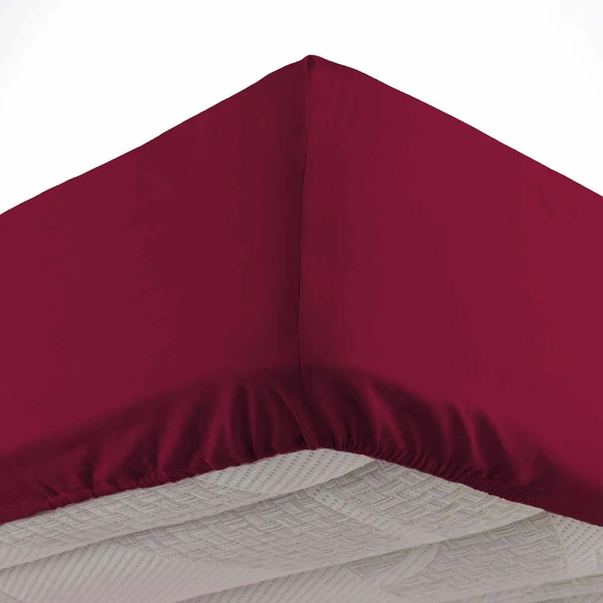 DOUCEUR D INTERIEUR Drap Housse Lina 180x200cm Rouge