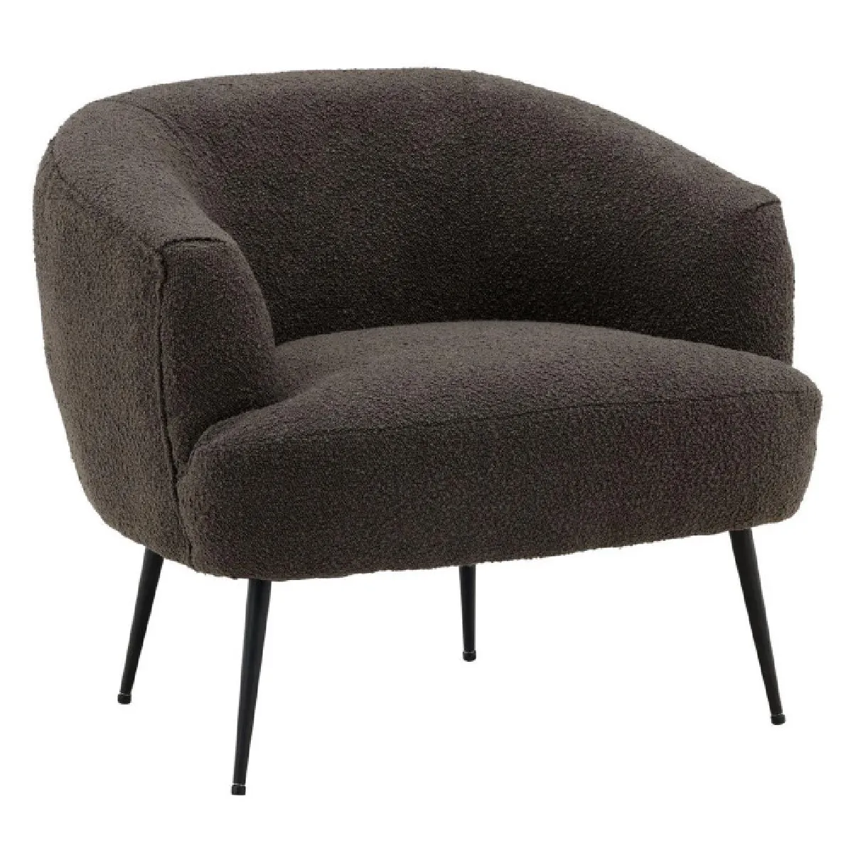 Paris prix Fauteuil crapaud bouclette - Gris foncé