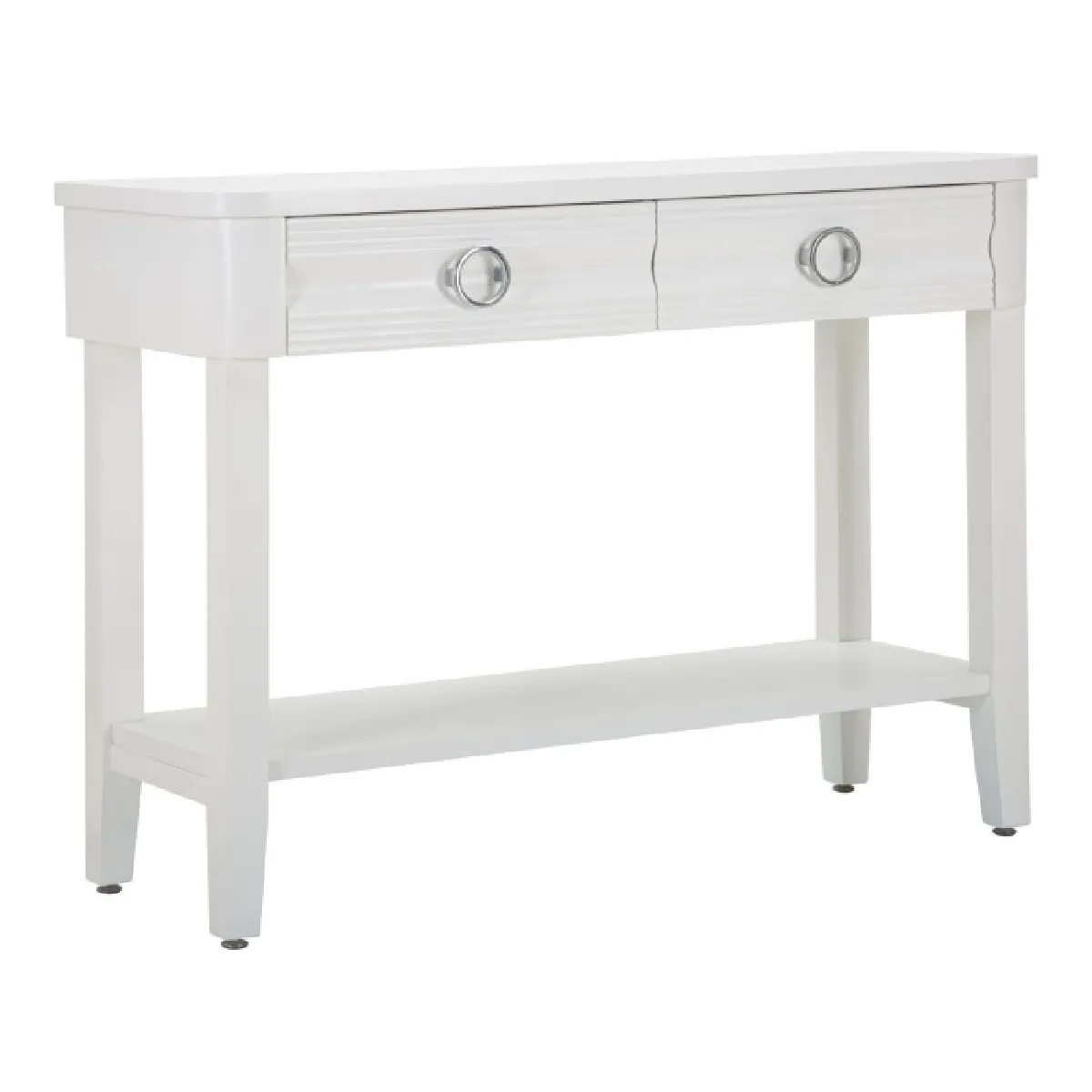 GENERIQUE - Console Shine - Bois - 110cm - Blanc - Image 2