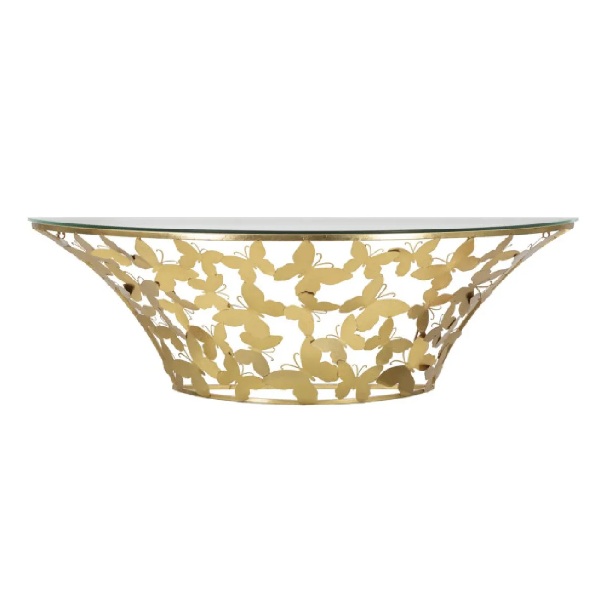Mauro Ferretti Paris Prix Console Murale Design Verre - Or