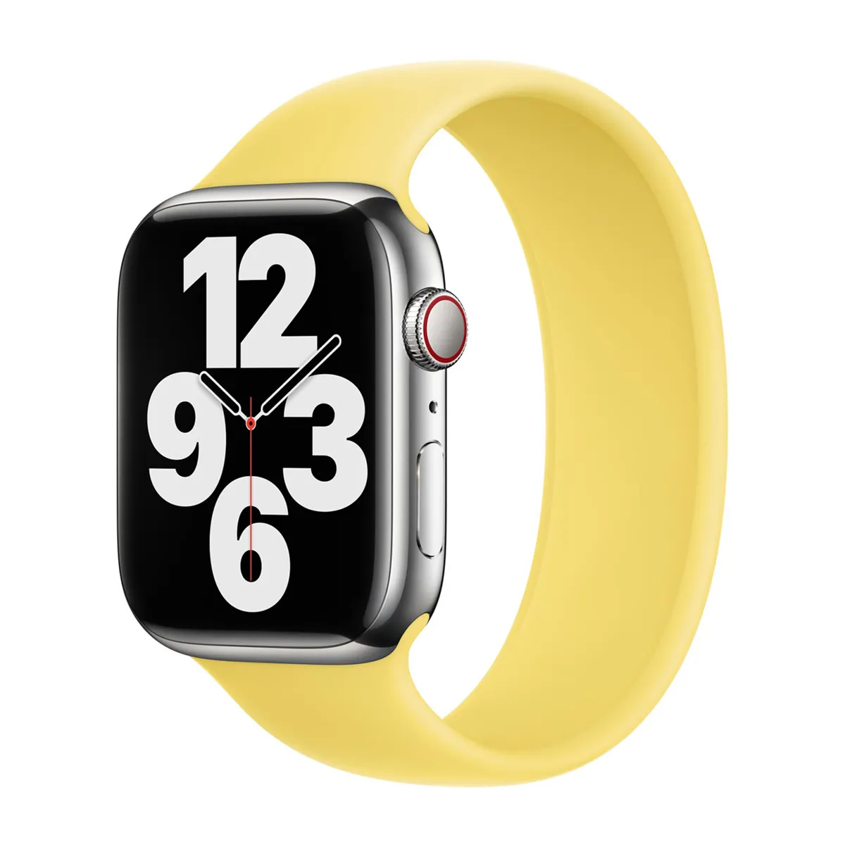 Bracelet Boucle unique en Silicone pour Apple Watch 44454649 mm Taille 6 Lemon Zest