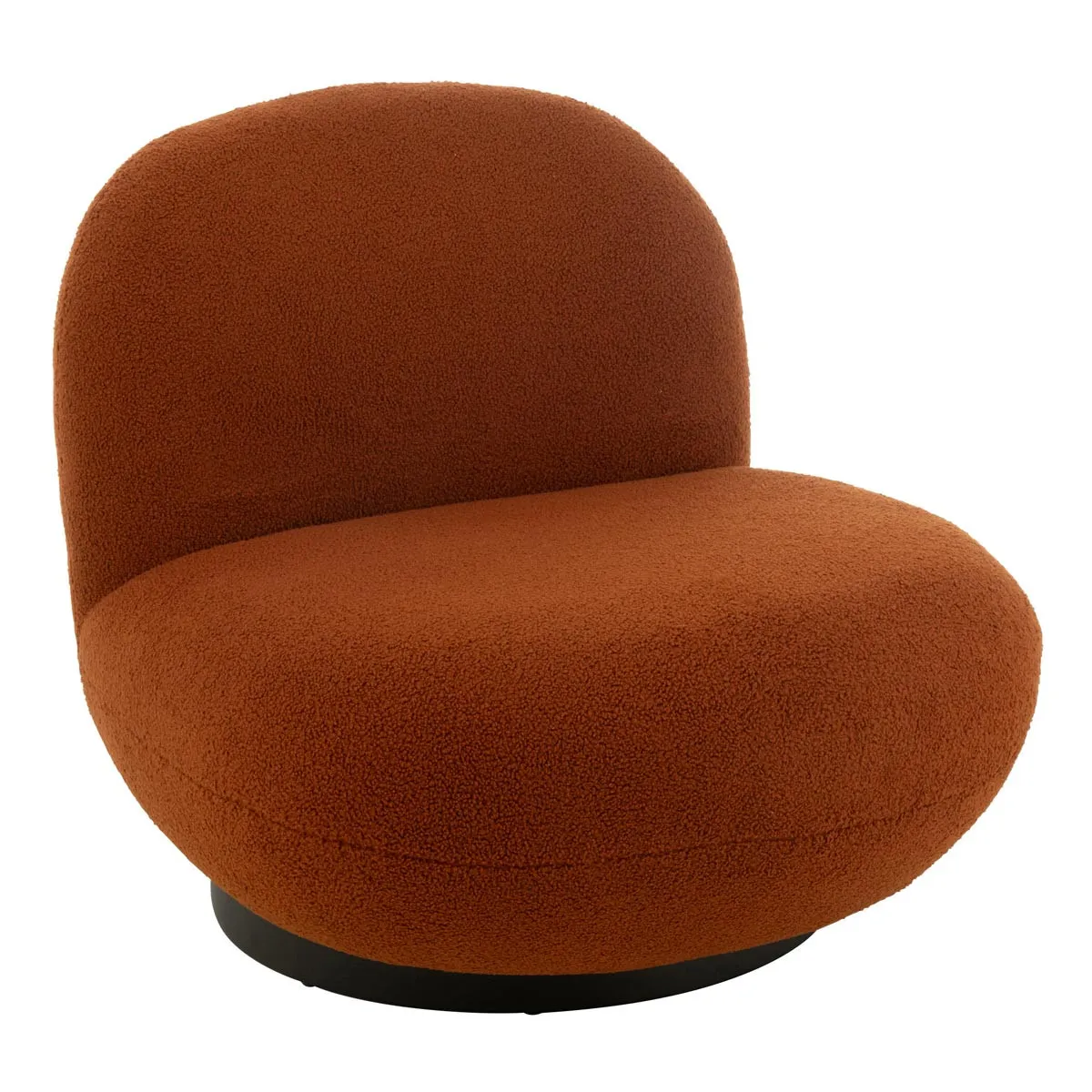 Fauteuil Lounge Neige 95cm Orange