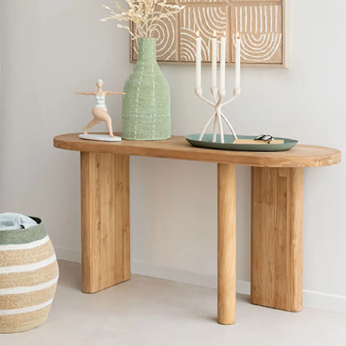 Mes Console En Teck - Naturel
