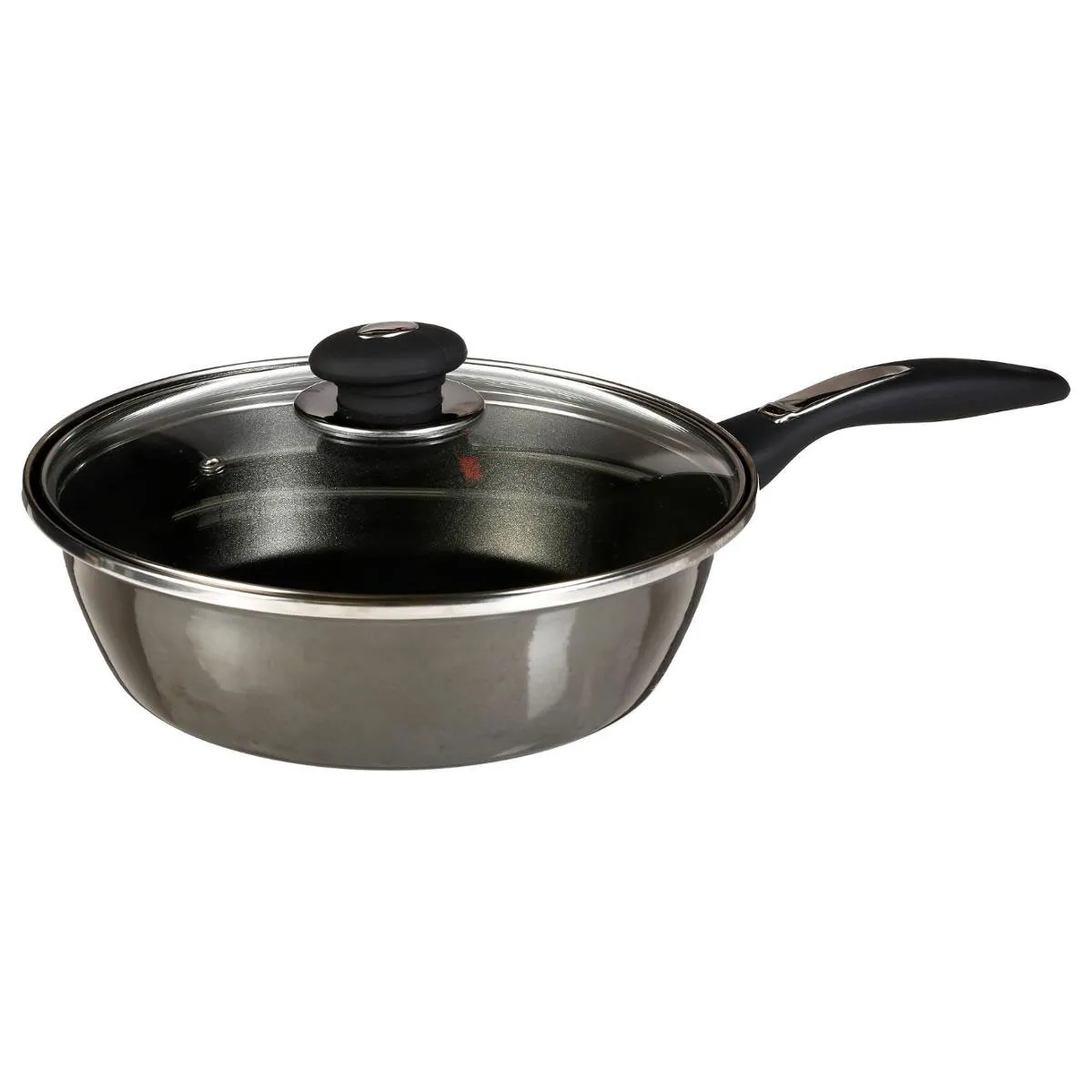 FIVE SIMPLY SMART Sauteuse en Acier Tradition 24cm Gris Fonc&eacute;