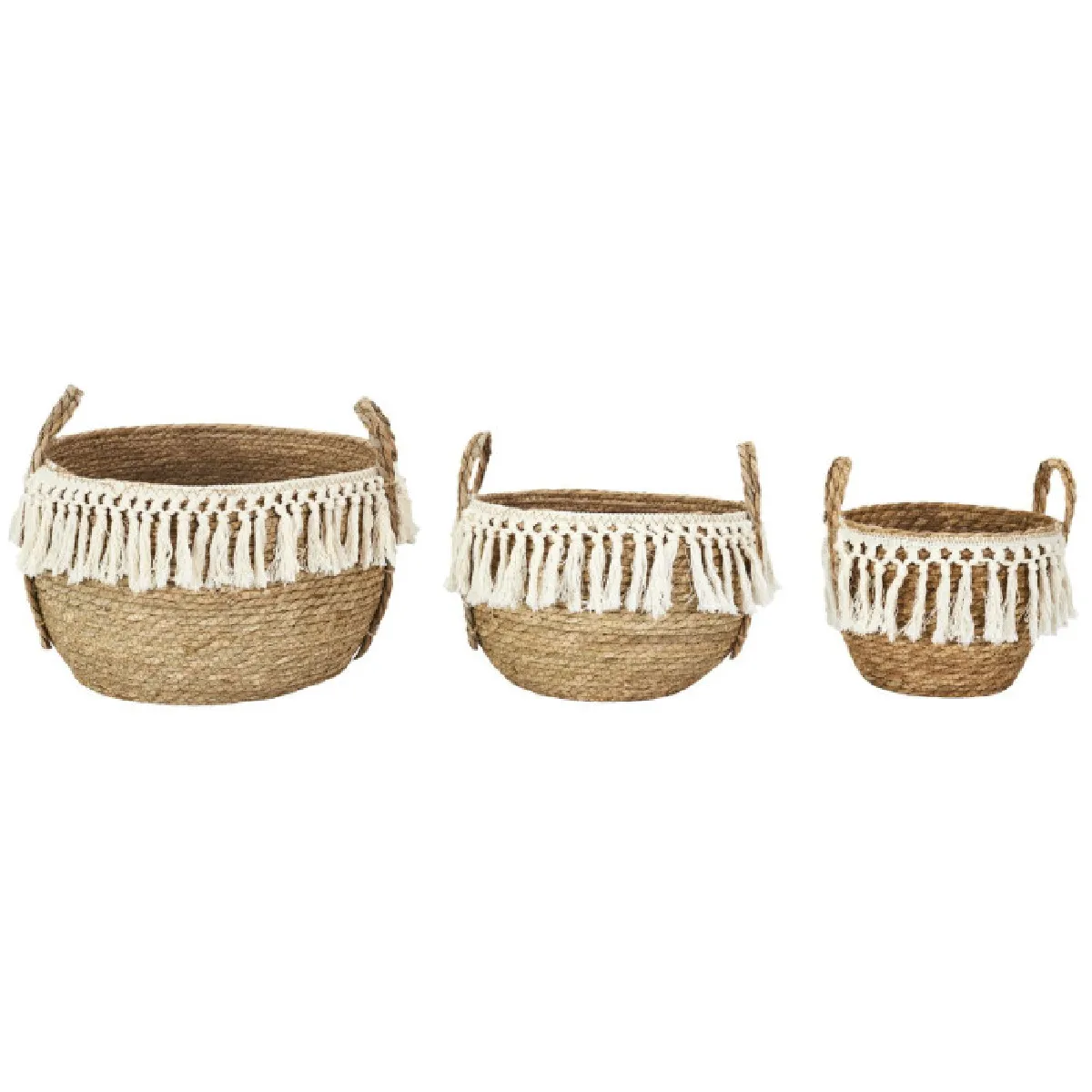 Paris Prix Lot De 3 Paniers De Rangement - Naturel
