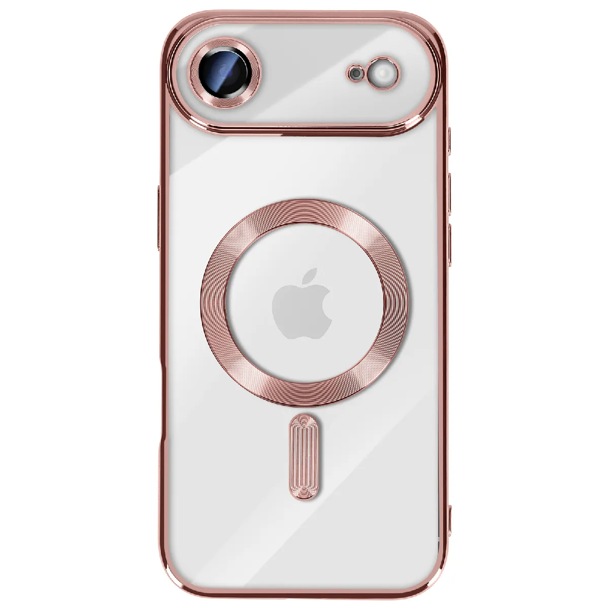 AVIZAR Coque Pour Iphone Air Compatible Magsafe Avec Contour Chrom&eacute; Rose