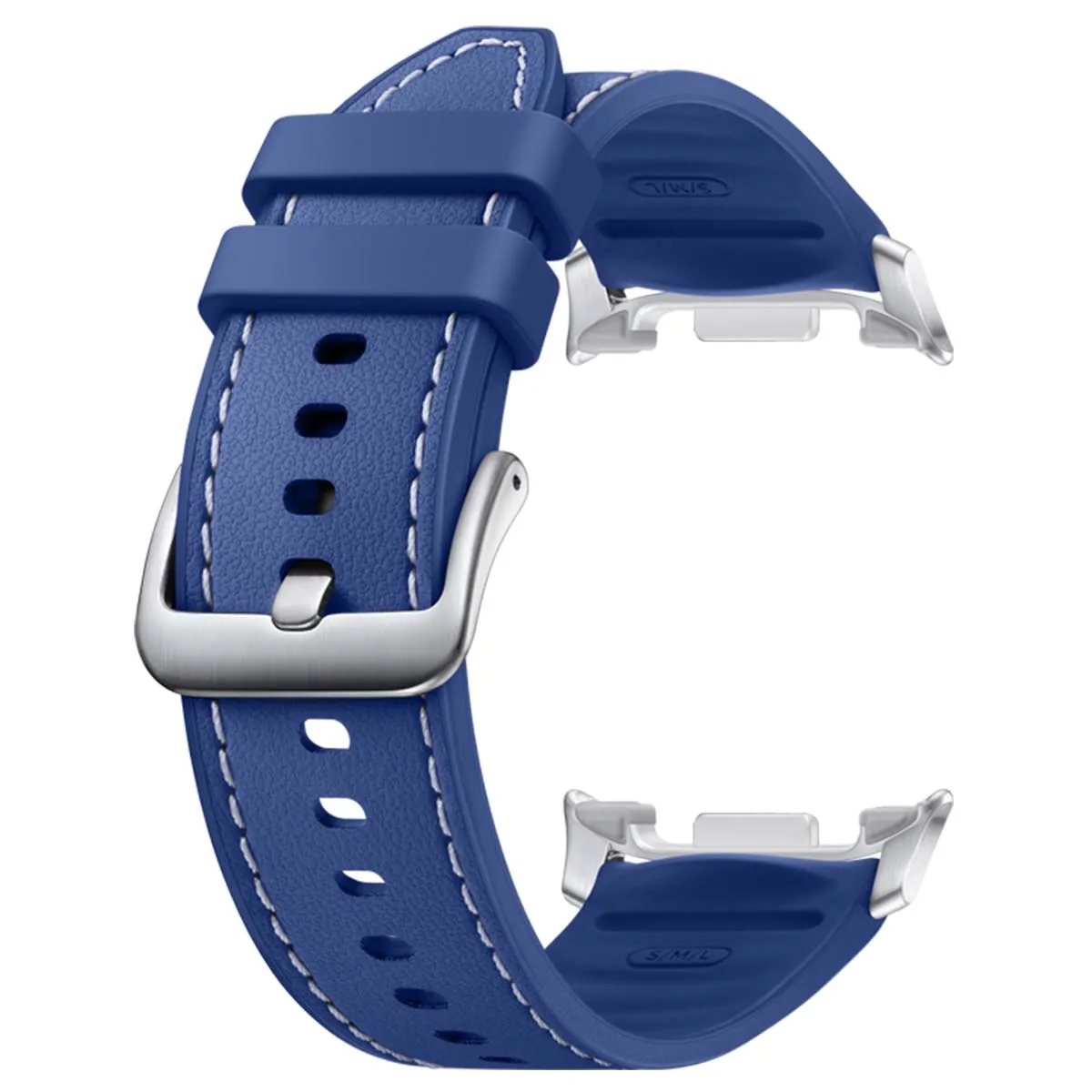 Samsung Bracelet pour Galaxy Watch6 Classic / Watch5 Hybride Premium Taille S/M/L Bleu marine