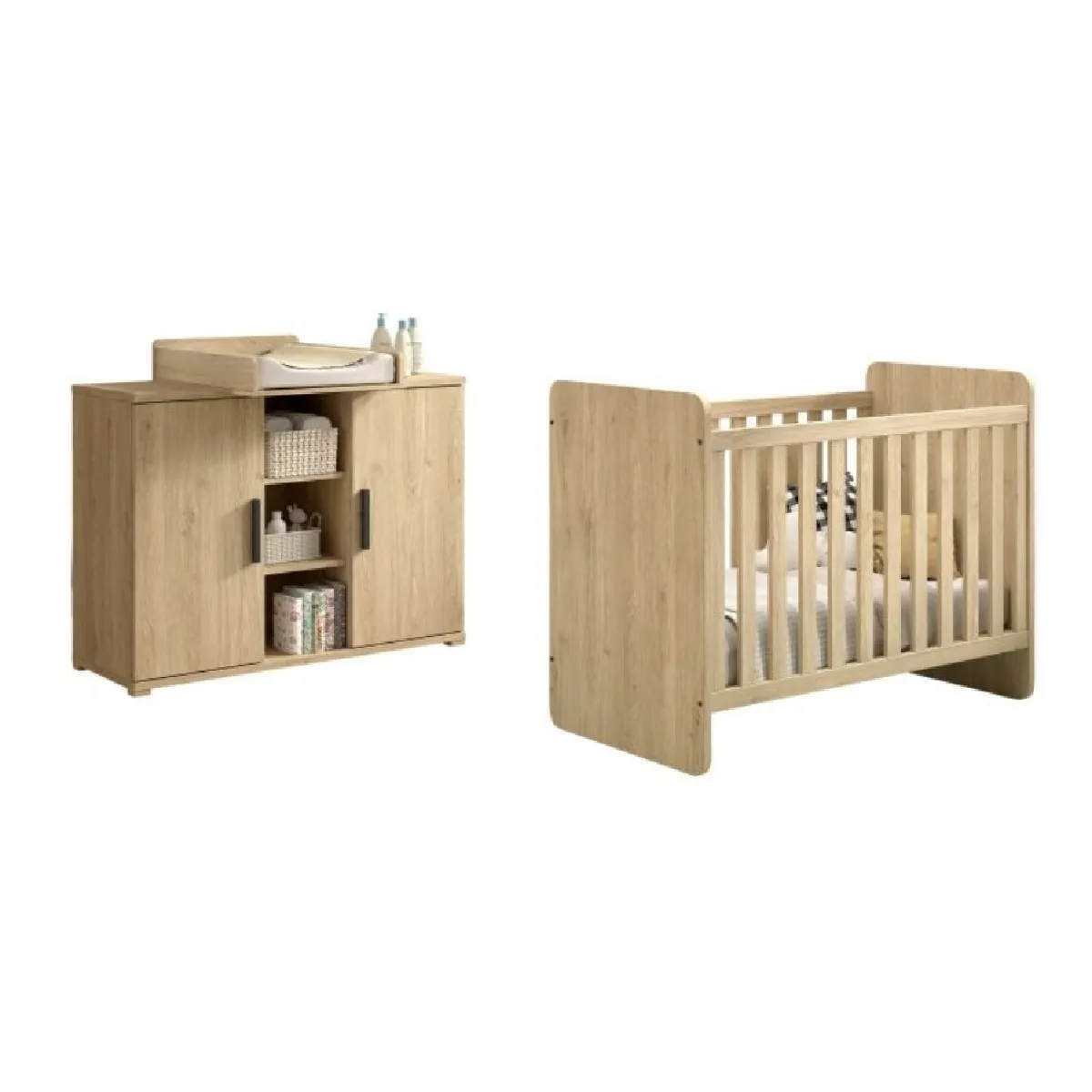 Lit évolutif SAM + commode et plan langer
