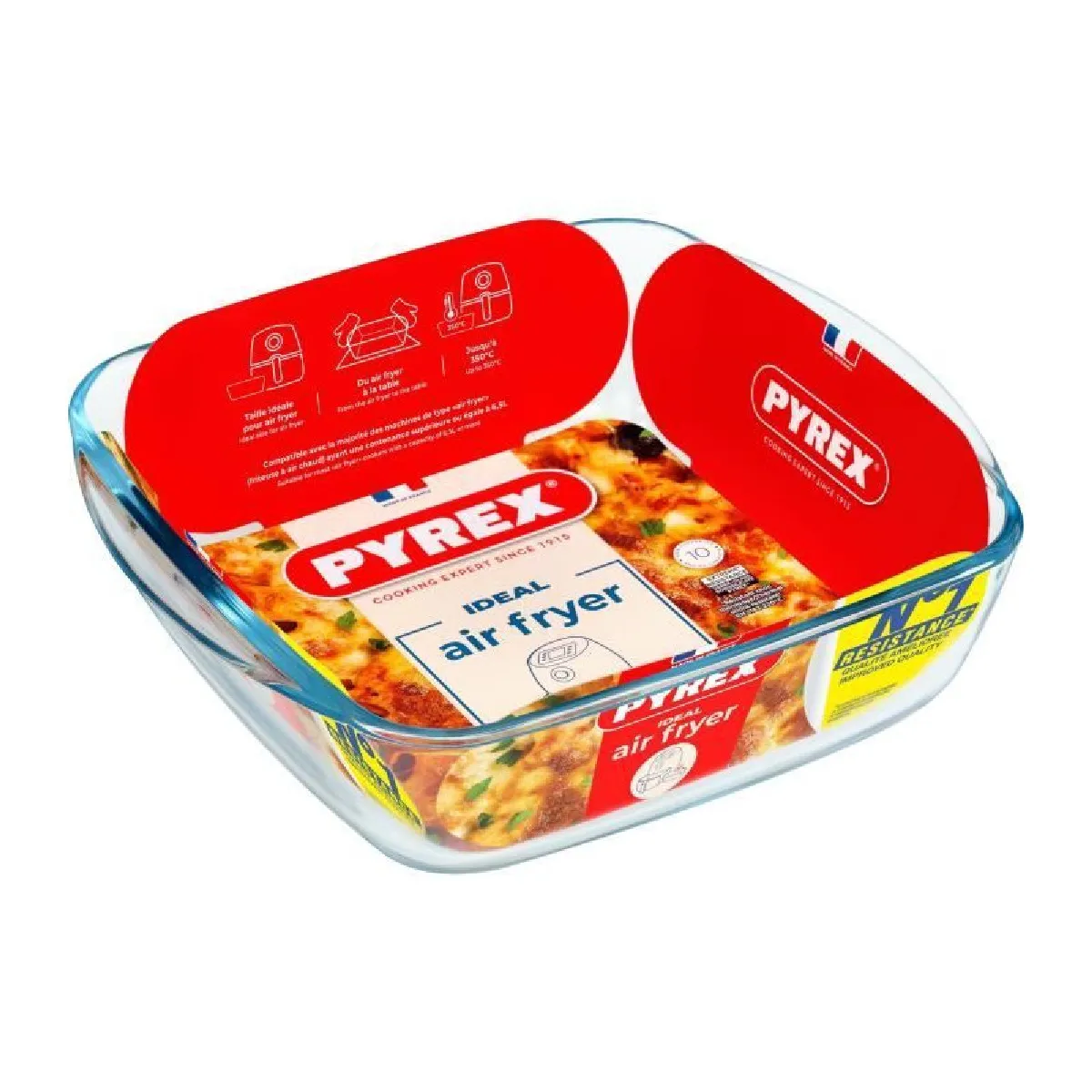 Base carr 25x22 cm Airfryer - - Transparent - Verre