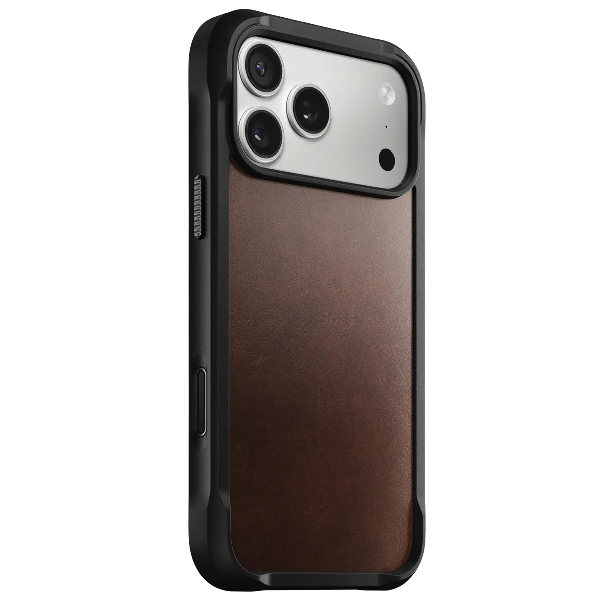 Nomad Marron Coque Pour Iphone 17 Pro Max Magsafe En Cuir Horween Rigide Antichocs Foncé