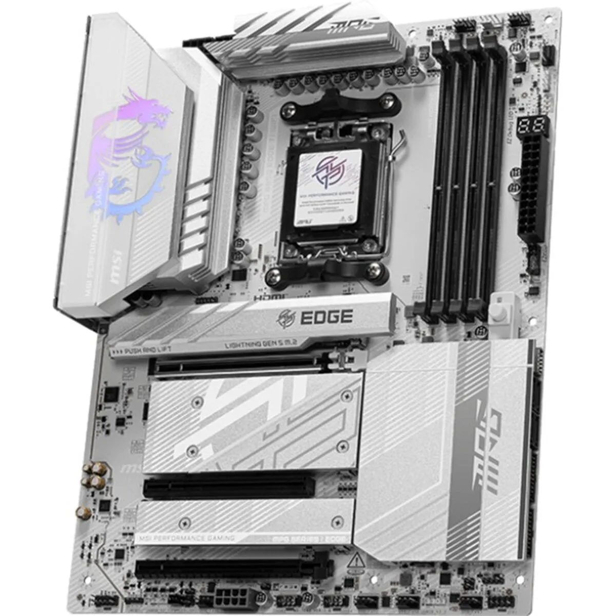 Msi Blanc Mpg B850 Edge Ti Wifi Carte Mère Amd B850 Emplacement Am5 Atx - Neuf - Image 3