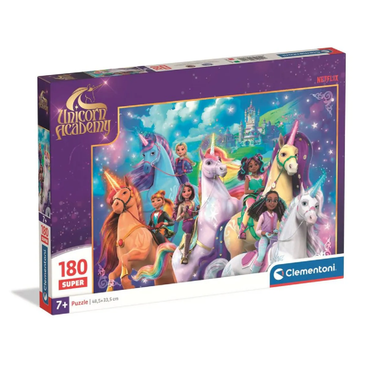 Puzzle 180 pièces Clementoni Super Unicorn Academy - vue 2