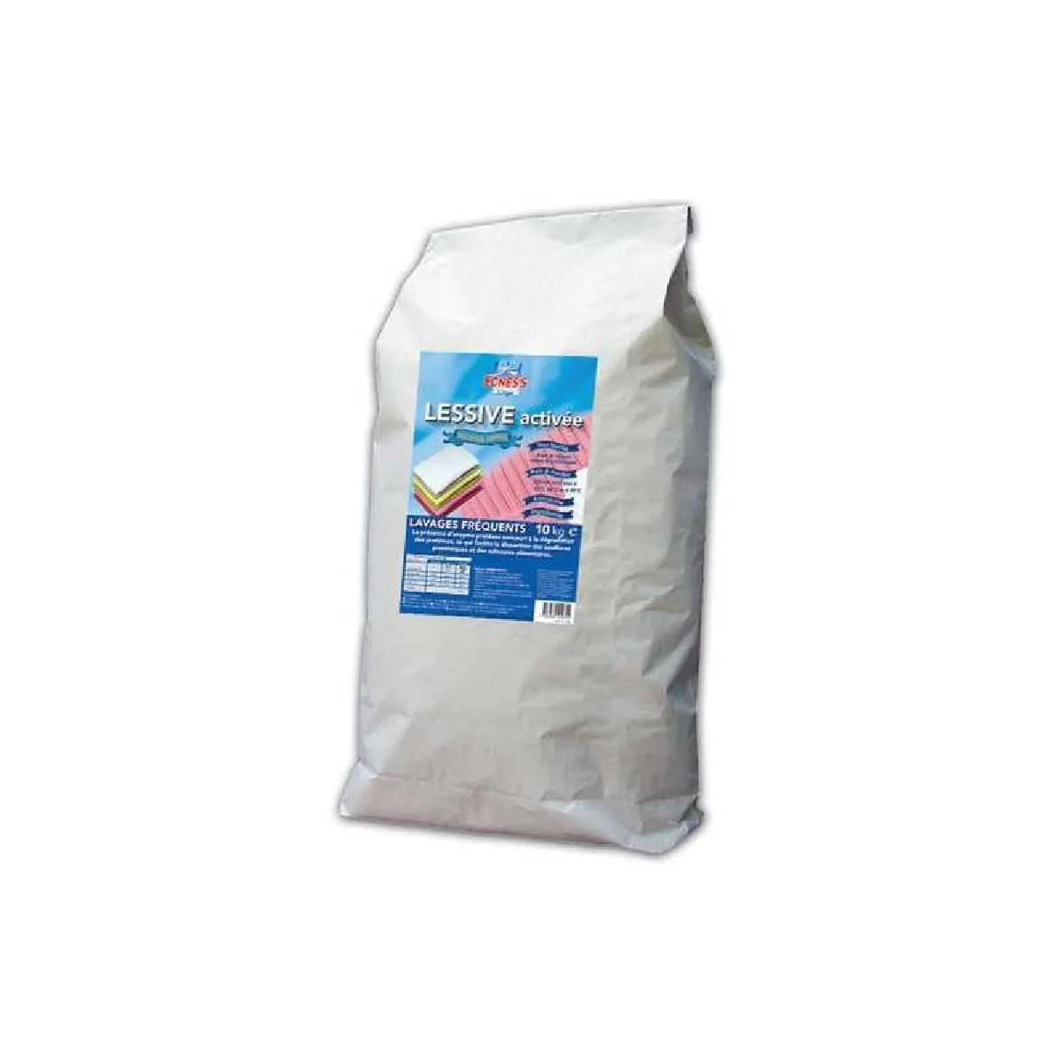 Lessive activée professionnelle sans phosphate - 10 Kg