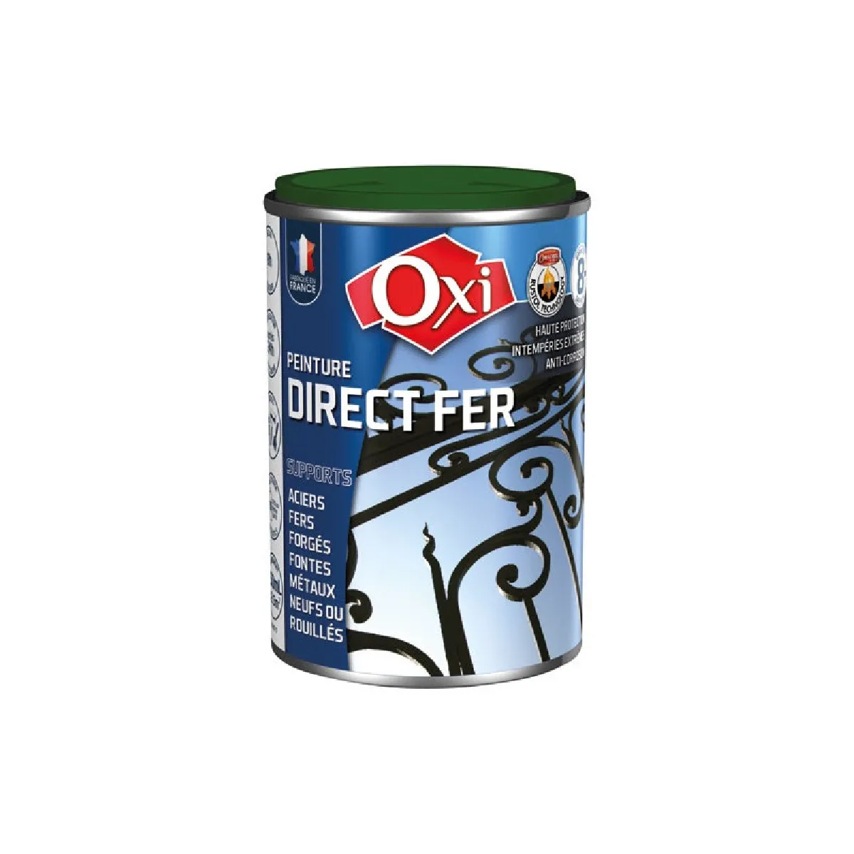 PEINTURE DIRECT FER VERT FEUILLAGE RAL 6002 250ML