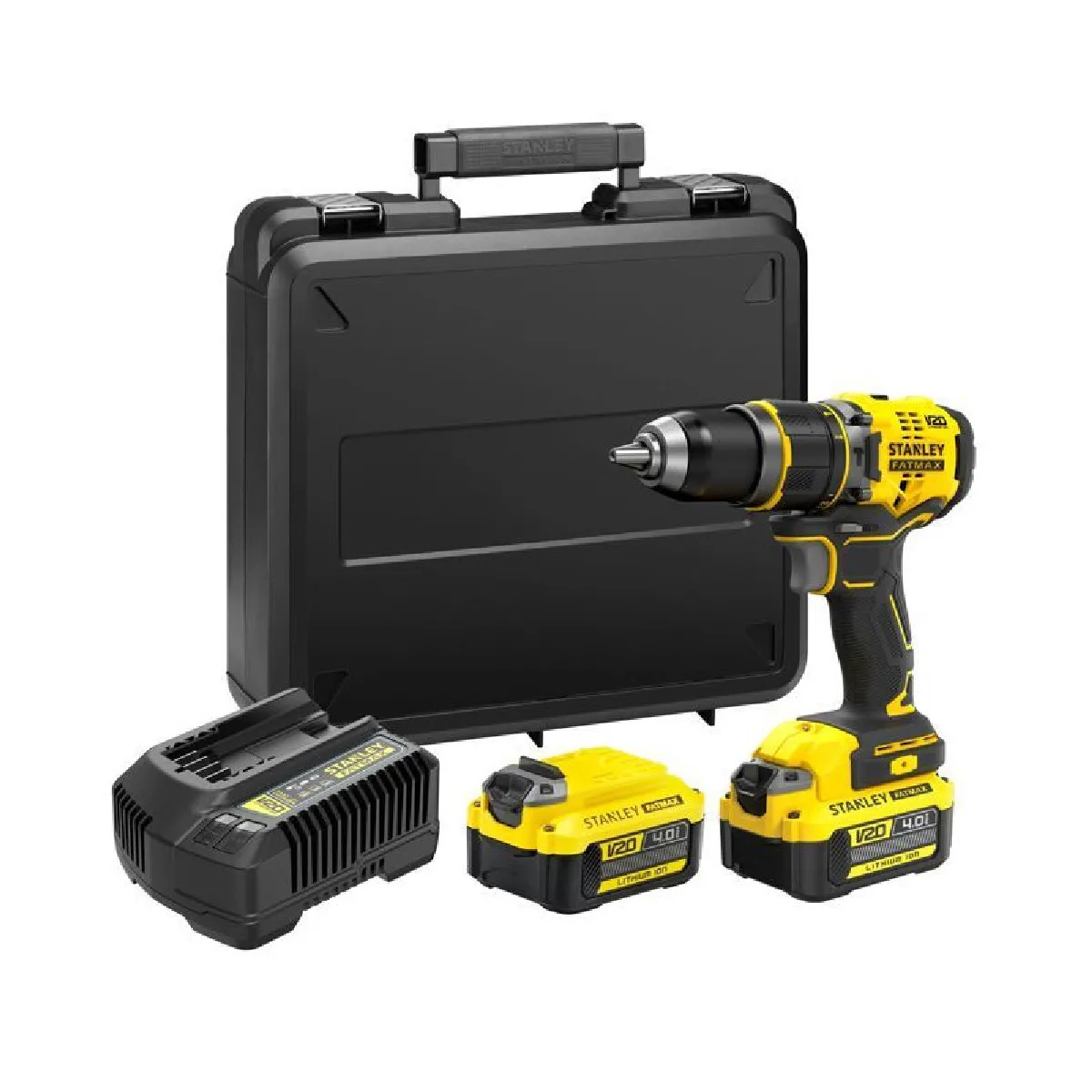 Stanley V20 Perceuse visseuse à percussion 80 Nm BRUSHLESS Lithium 18V 2 batteries SFMCD721M2K QW - vue 2