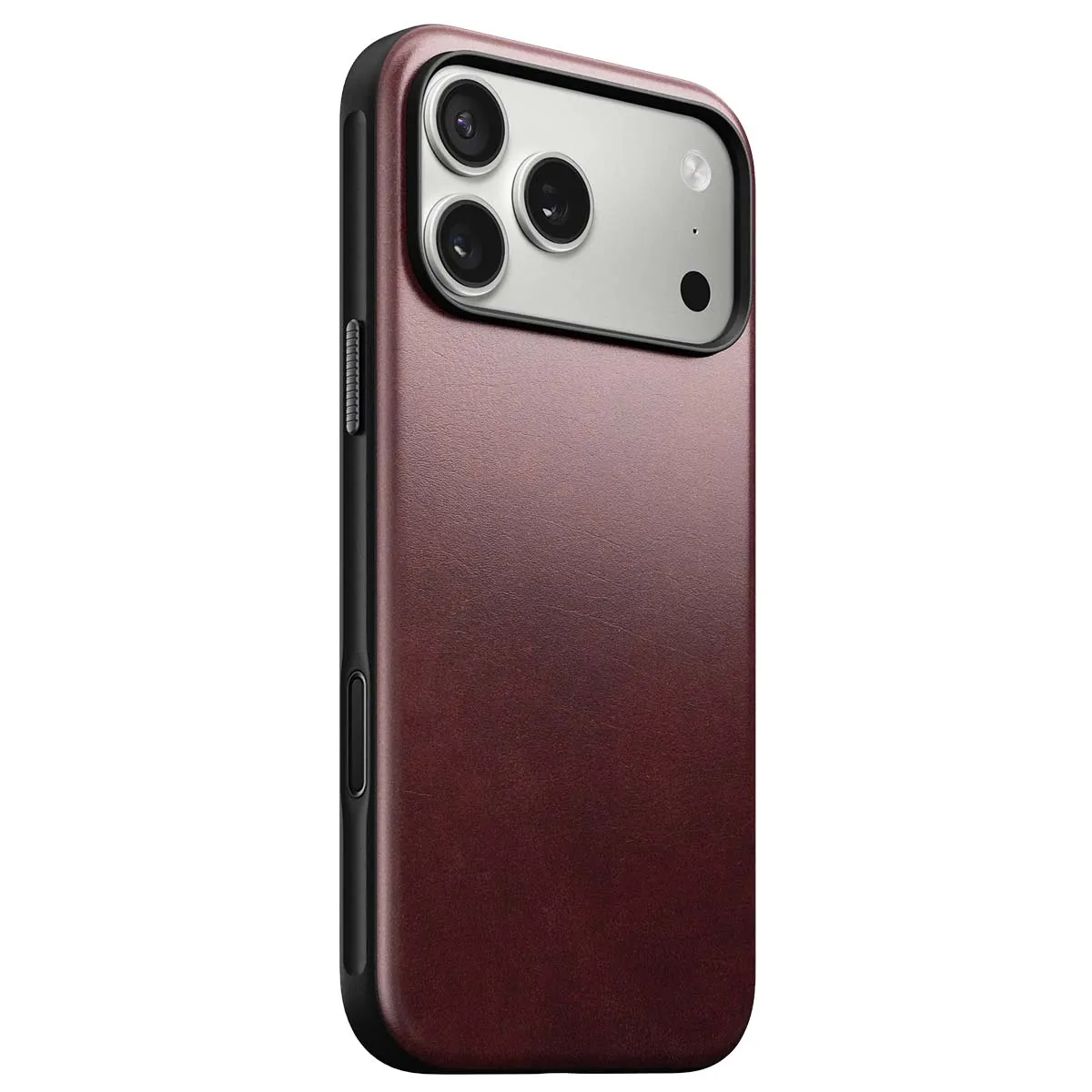 Nomad Coque Pour Iphone 17 Pro Max Magsafe En Cuir Horween Antichocs Bordeaux